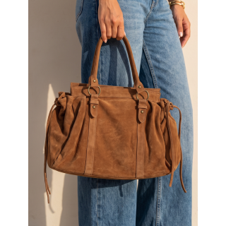 Sac en suédine Bertha - Camel