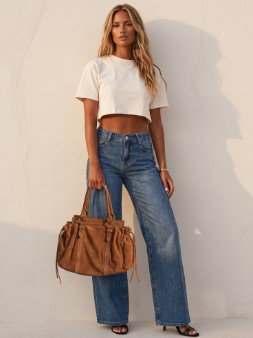 Sac en suédine Bertha - Camel