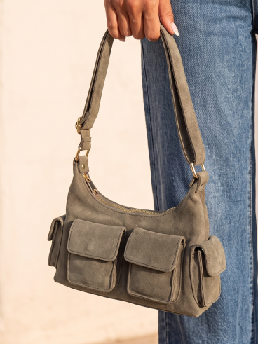 Sac en suédine Manola - Taupe