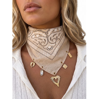 Foulard à motifs Tyrana - Beige