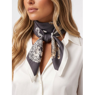 Foulard à motifs Tiger - Chocolat