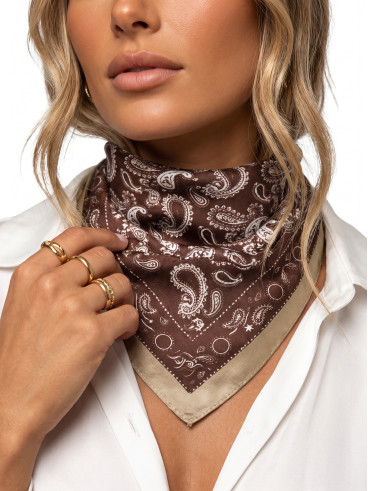 Foulard Marvao - Chocolat