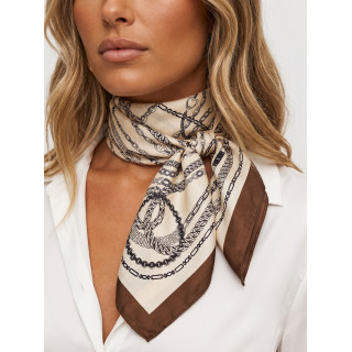 Foulard à motifs Camille - Beige
