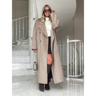 Manteau long Anne - Taupe