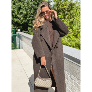 Manteau long Anne - Chocolat
