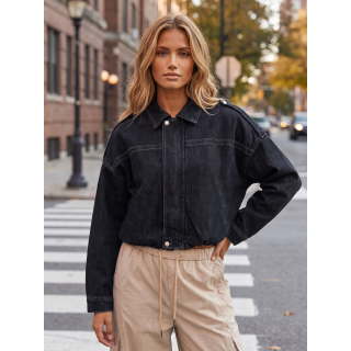 Veste en jeans Claudia - Bleu foncé