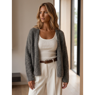 Gilet Mona - Gris foncé