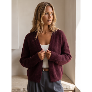 Gilet Mona - Prune