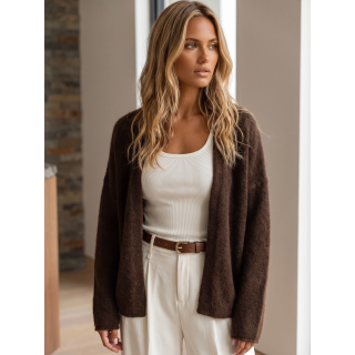 Gilet Mona - Chocolat