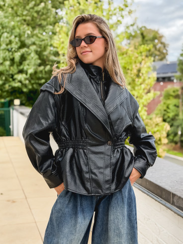 Veste en simili cuir Oséa - Noir Veste en simili cuir Oséa - Noir