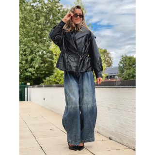 Veste en simili cuir Oséa - Noir