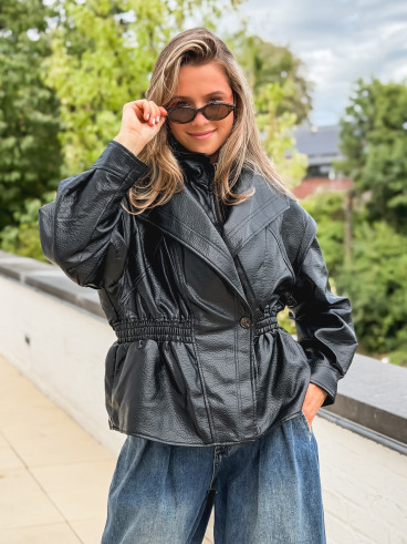 Veste en simili cuir Oséa - Noir Veste en simili cuir Oséa - Noir