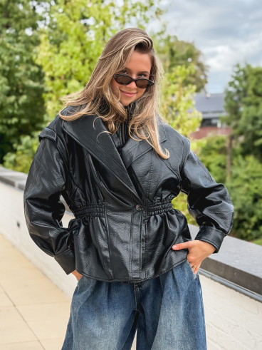 Veste en simili cuir Oséa - Noir Veste en simili cuir Oséa - Noir