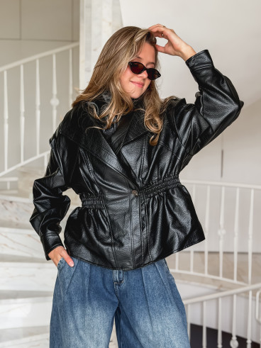 Veste en simili cuir Oséa - Noir Veste en simili cuir Oséa - Noir