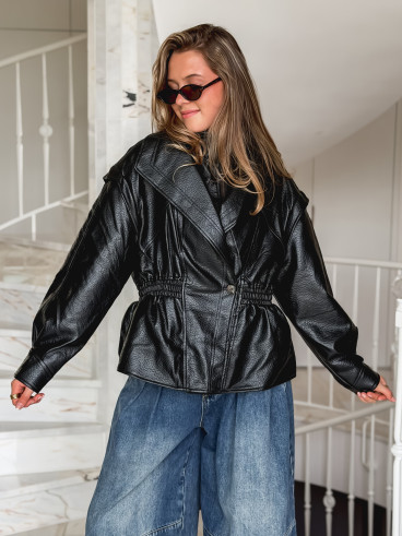 Veste en simili cuir Oséa - Noir Veste en simili cuir Oséa - Noir