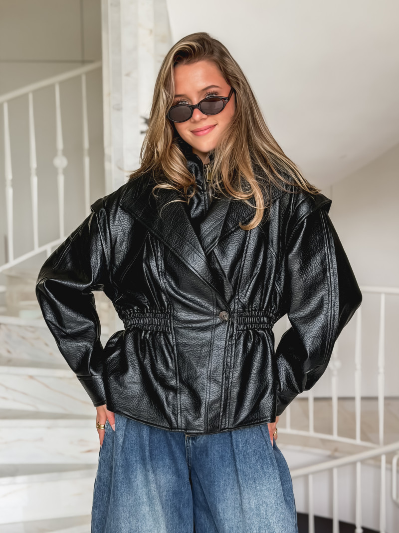 Veste en simili cuir Oséa - Noir Veste en simili cuir Oséa - Noir