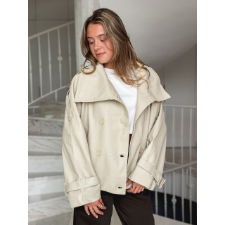 Veste en simili Valéane - Beige
