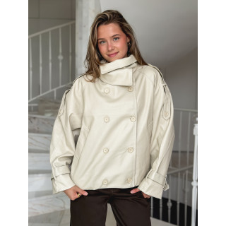 Veste en simili Valéane - Beige