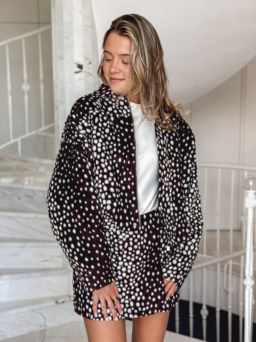 Jupe short Tabitha - Chocolat