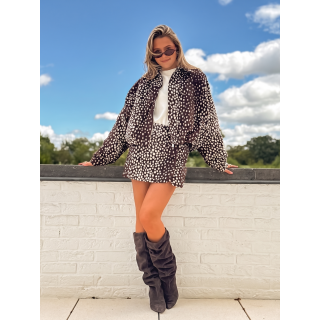 Jupe short Tabitha - Chocolat