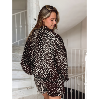 Jupe short Tabitha - Chocolat
