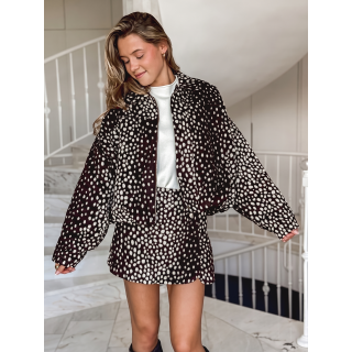 Veste à motif Tabitha - Chocolat
