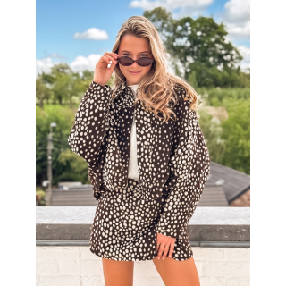 Veste à motif Tabitha - Chocolat