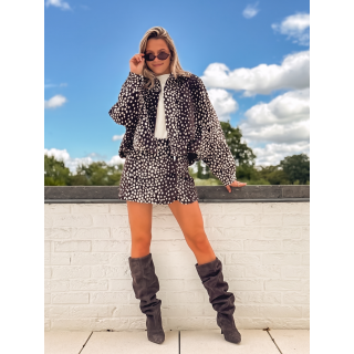 Veste à motif Tabitha - Chocolat