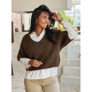 Pull Célia - Chocolat