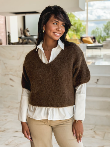 Pull Célia - Chocolat Pull Célia - Chocolat