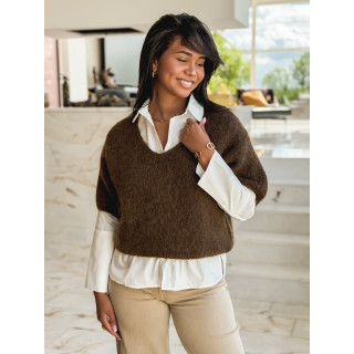 Pull Célia - Chocolat