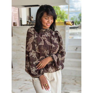 Blouse Loélia - chocolat