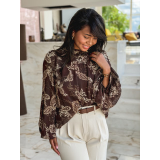 Blouse Loélia - chocolat