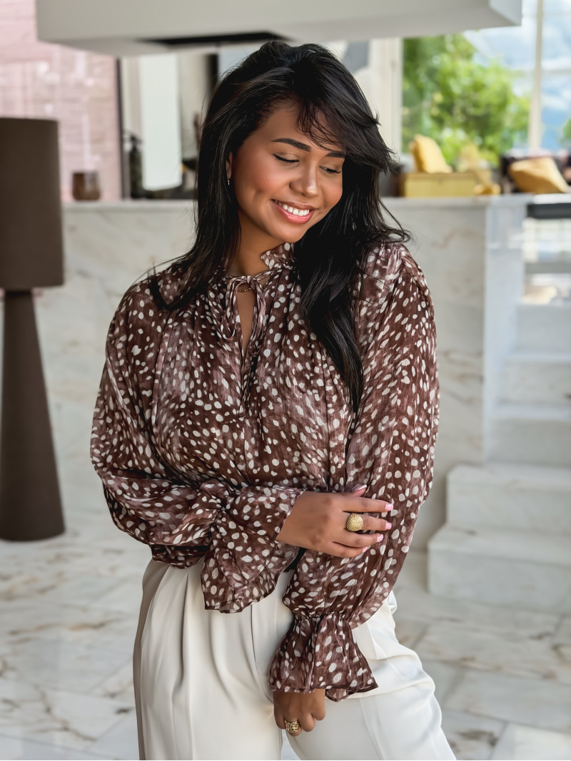 Blouse Anélie - Chocolat Blouse Anélie - Chocolat