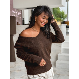 Pull Elyzane - Chocolat