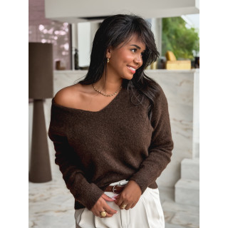 Pull Elyzane - Chocolat