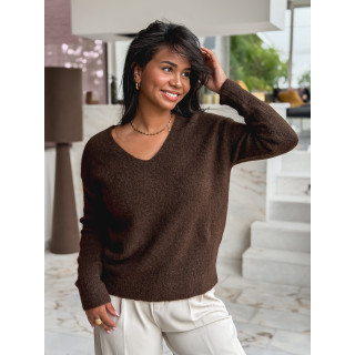 Pull Elyzane - Chocolat