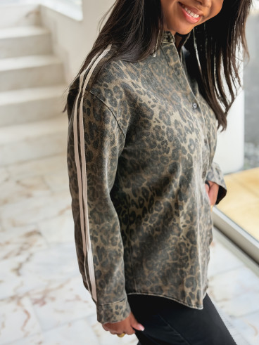 Chemise léopard Néllia - Chocolat Chemise léopard Néllia - Chocolat