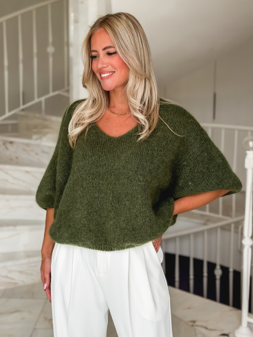 Pull Célia - Kaki