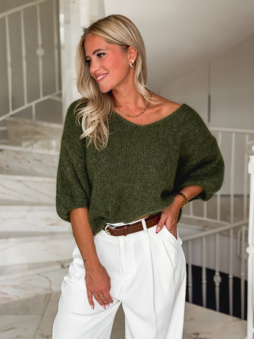 Pull Célia - Kaki Pull Célia - Kaki