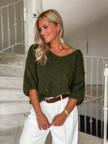 Pull Célia - Kaki Pull Célia - Kaki