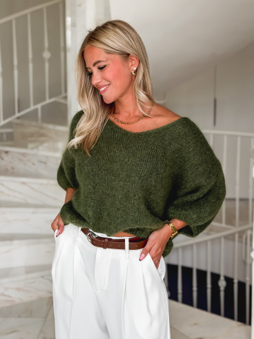 Pull Célia - Kaki Pull Célia - Kaki
