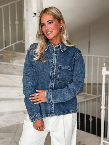 Chemise en jeans Zorane - Bleu
