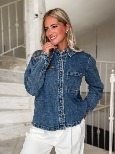 Chemise en jeans Zorane - Bleu