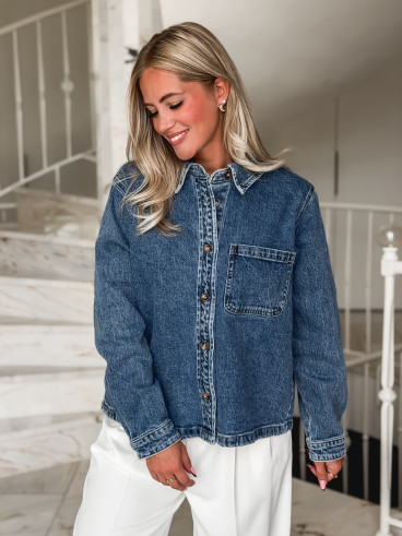 Chemise en jeans Zorane - Bleu