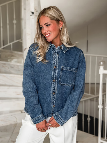 Chemise en jeans Zorane - Bleu