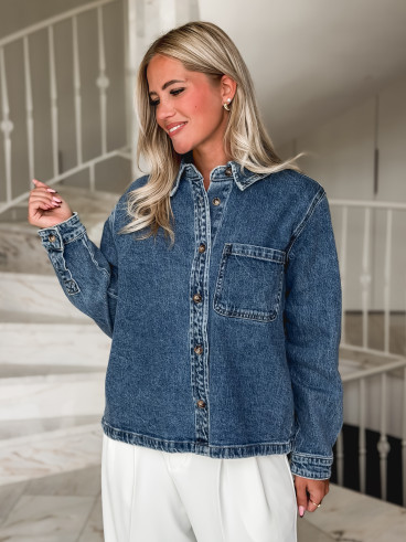 Chemise en jeans Zorane - Bleu