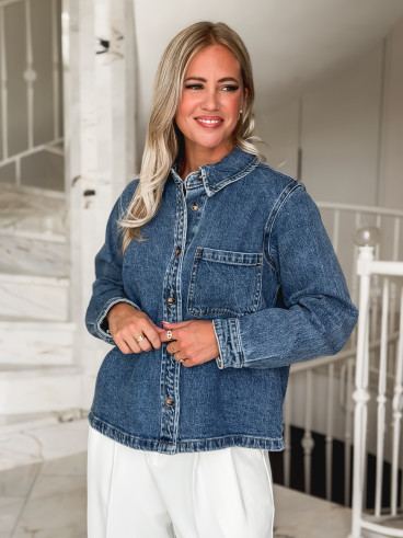 Chemise en jeans Zorane - Bleu