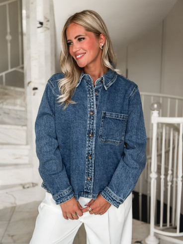 Chemise en jeans Zorane - Bleu