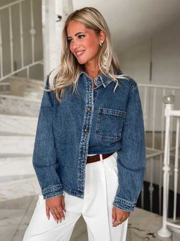 Chemise en jeans Zorane - Bleu